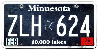 Minnesota 2026 - tablica z USA