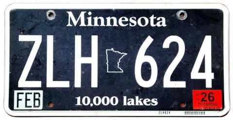 Minnesota 2026 - tablica z USA