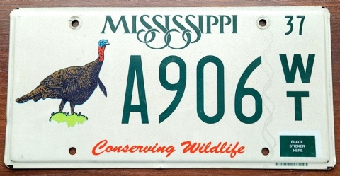 Mississippi - tablica z USA