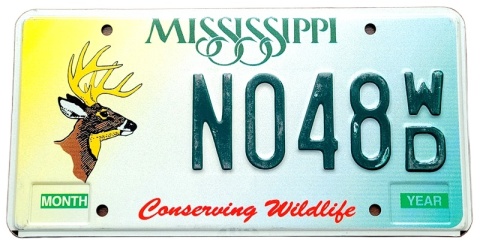 Mississippi - tablica z USA