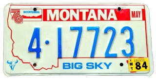 Montana 1976/84 - tablica z USA