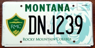 Montana - tablica z USA