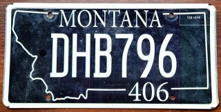 Montana - tablica z USA