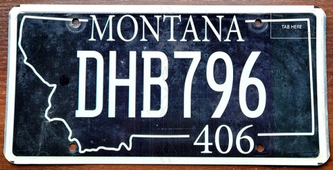 Montana - tablica z USA