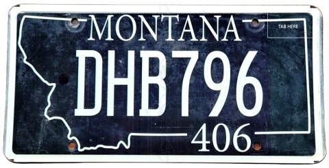 Montana - tablica z USA