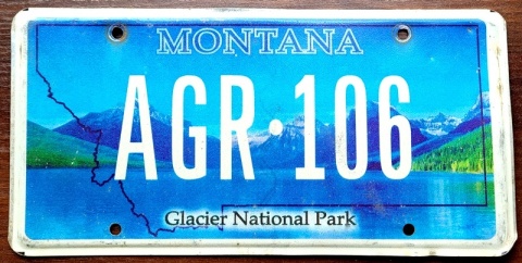 Montana - tablica z USA