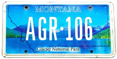 Montana - tablica z USA