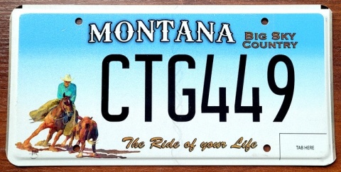Montana - tablica z USA
