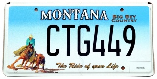 Montana - tablica z USA