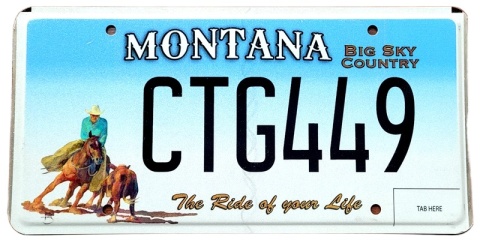 Montana - tablica z USA