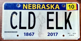 Nebraska 2021 - tablica z USA