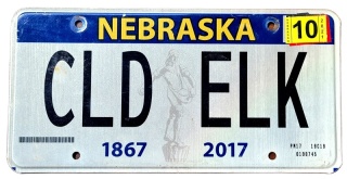 Nebraska 2021 - tablica z USA