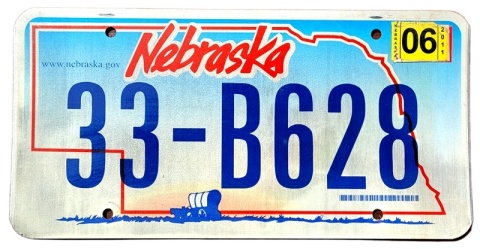 Nebraska 2011 - tablica z USA