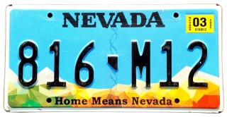 Nevada 2022 - tablica z USA