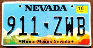 Nevada 2022 - tablica z USA