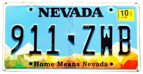 Nevada 2022 - tablica z USA