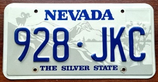 Nevada - tablica z USA