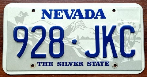 Nevada - tablica z USA