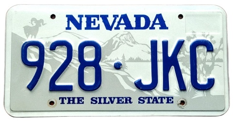 Nevada - tablica z USA