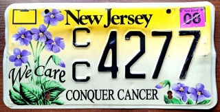 New Jersey 2001 - tablica z USA