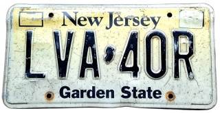 New Jersey - tablica z USA