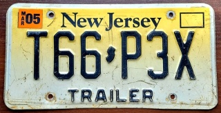 New Jersey 2005 - tablica z USA