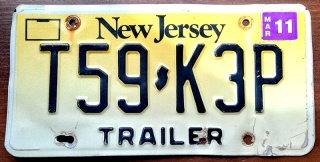 New Jersey 2011 - tablica z USA