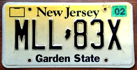 New Jersey 2004 - tablica z USA