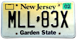 New Jersey 2004 - tablica z USA