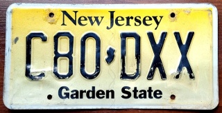 New Jersey - tablica z USA