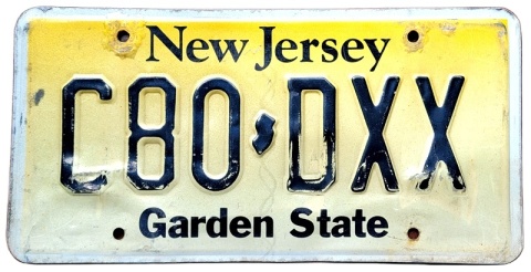 New Jersey - tablica z USA