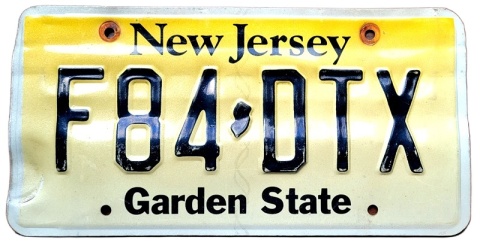 New Jersey - tablica z USA