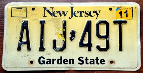 New Jersey 2003 - tablica z USA