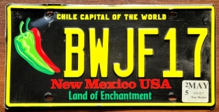 New Mexico 2025 - tablica z USA
