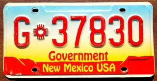 New Mexico - rządowa - tablica z USA