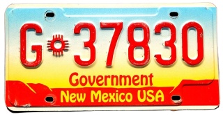 New Mexico - rządowa - tablica z USA