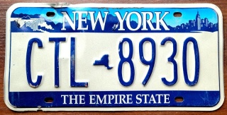 New York - tablica z USA