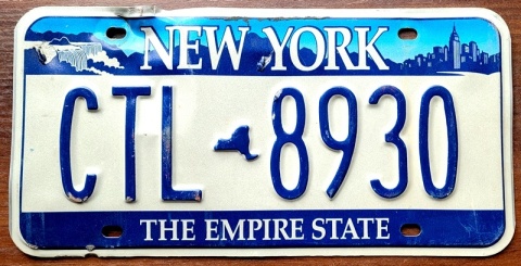 New York - tablica z USA