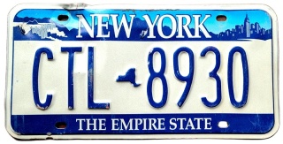 New York - tablica z USA