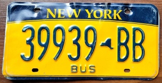 New York - tablica z USA