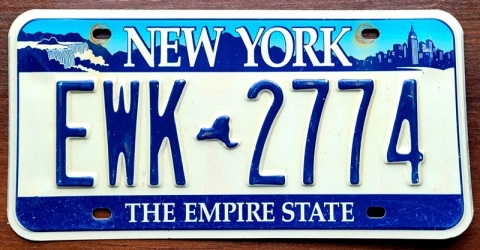 New York - tablica z USA