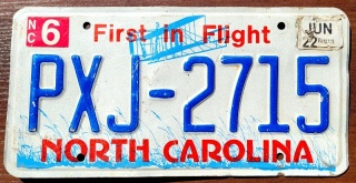 North Carolina 2022 - tablica z USA