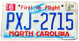North Carolina 2022 - tablica z USA