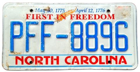 North Carolina - tablica z USA