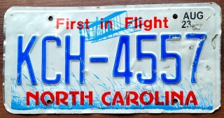 North Carolina 2023 - tablica z USA