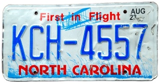 North Carolina 2023 - tablica z USA