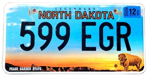 North Dakota 2026 - tablica z USA