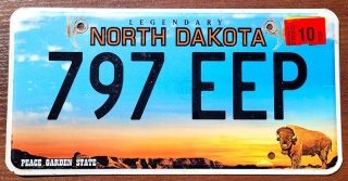 North Dakota 2025 - tablica z USA