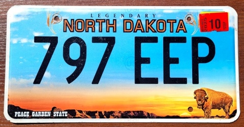 North Dakota 2025 - tablica z USA
