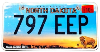 North Dakota 2025 - tablica z USA